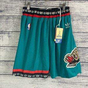 NWT Adidas NBA Throwback Memphis Grizzlies Shorts